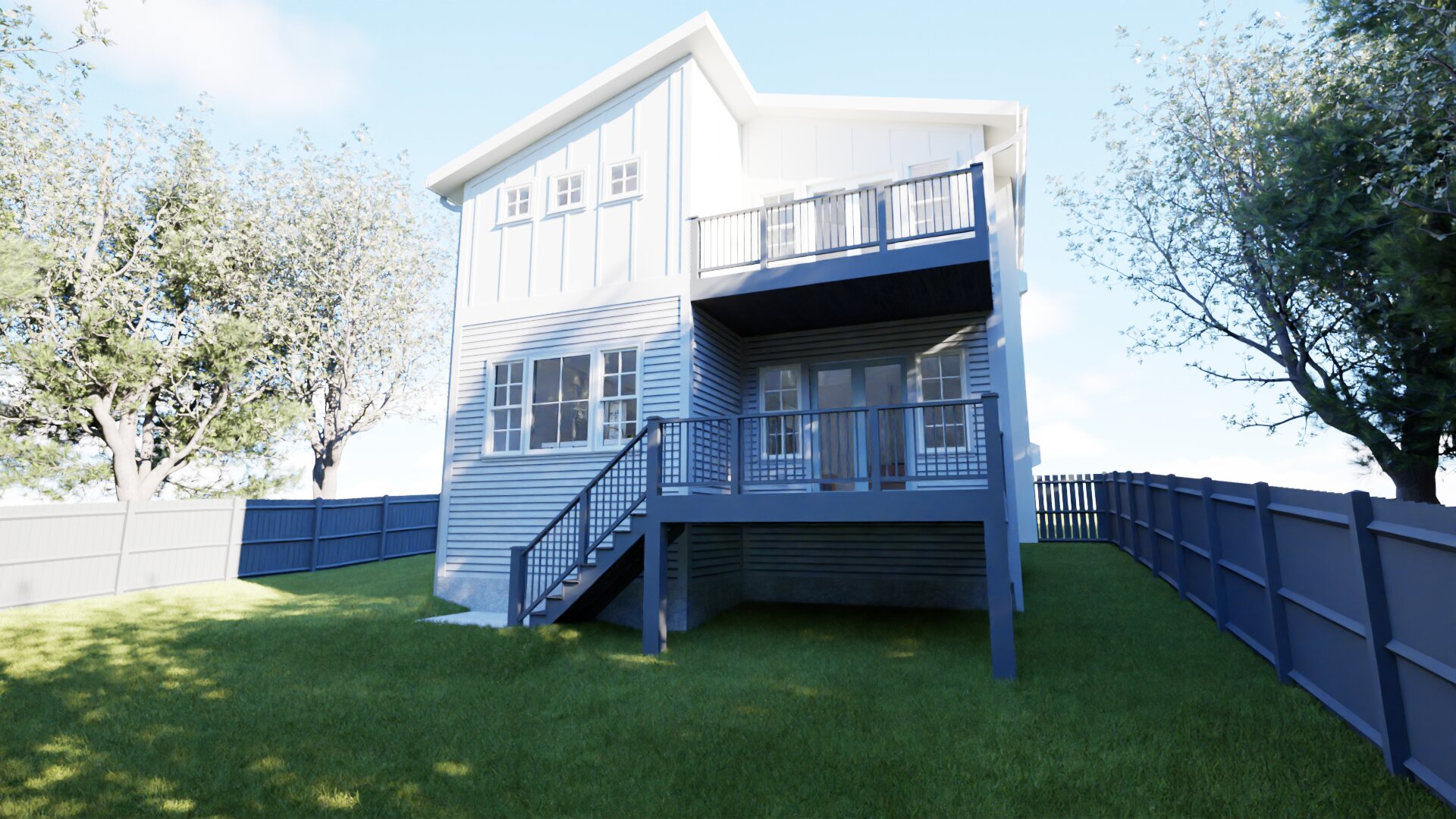 Rear exterior render