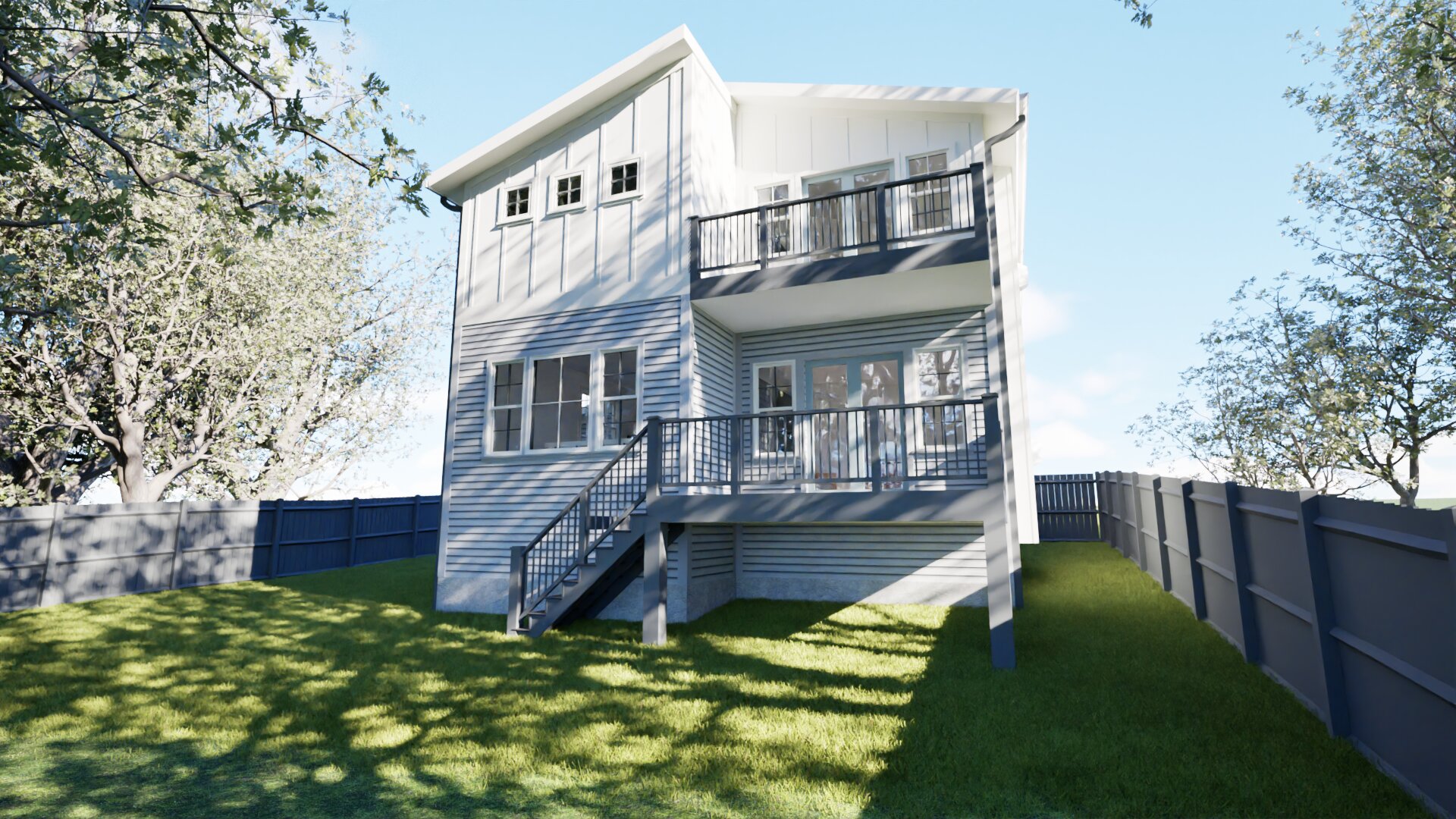 Rear exterior render